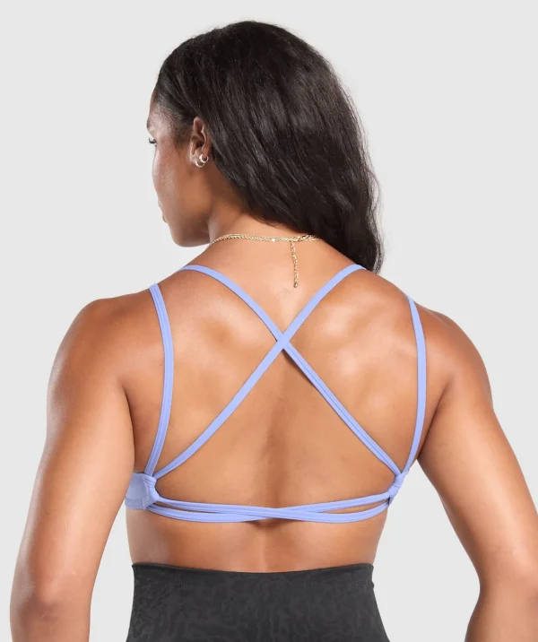 Gymshark Sports Bras*Back Gains Sports Bra LiftBlue