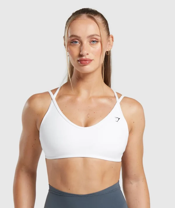 Gymshark Sports Bras*Back Gains Sports Bra White