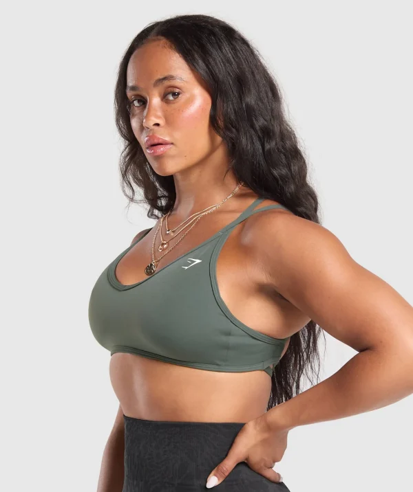 Gymshark Sports Bras*Back Gains Sports Bra SlateTeal