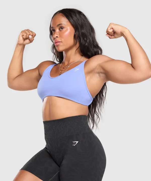 Gymshark Sports Bras*Back Gains Sports Bra LiftBlue