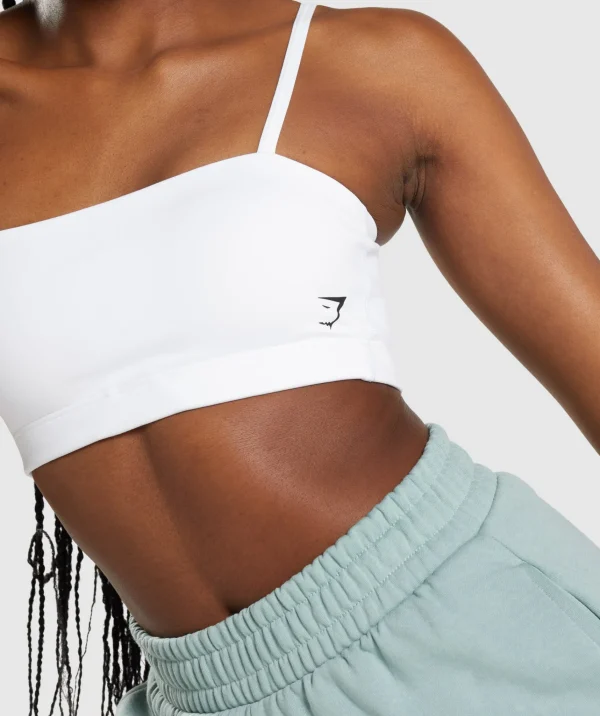 Gymshark Sports Bras*Bandeau Sports Bra White