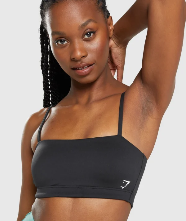 Gymshark Sports Bras*Bandeau Sports Bra Black