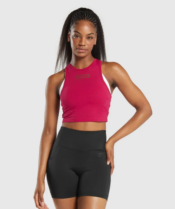 Gymshark Tank Tops | Crop Tops*Block Crop Tank BuildPink