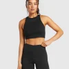 Gymshark Tank Tops | Crop Tops*Block Crop Tank Black