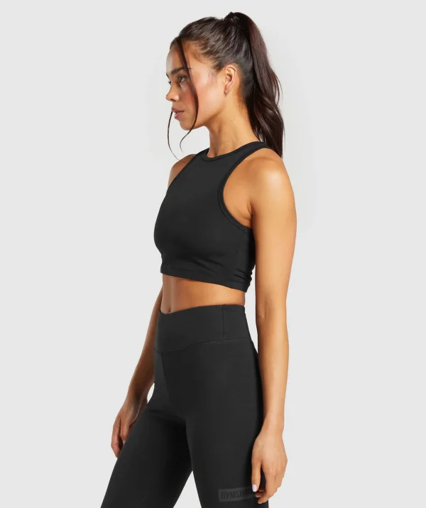 Gymshark Tank Tops | Crop Tops*Block Crop Tank Black