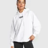 Gymshark Modest Workout Clothes & Hijabs | Hoodies & Sweatshirts*Block Oversized Hoodie White/Black