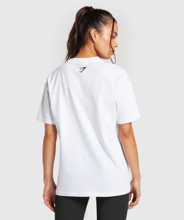 Gymshark T-shirts & Tops*Block Oversized T-Shirt White