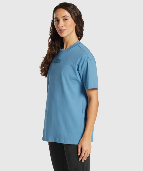 Gymshark T-shirts & Tops*Block Oversized T-Shirt ClassicBlue