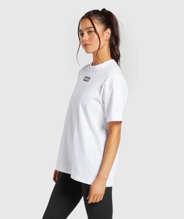 Gymshark T-shirts & Tops*Block Oversized T-Shirt White