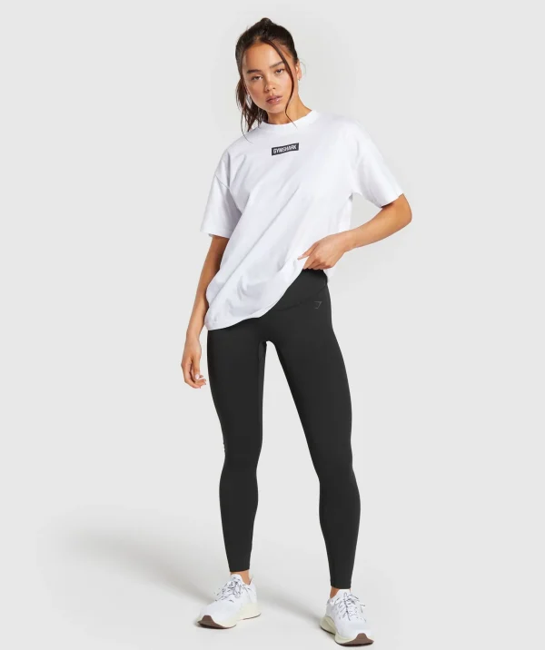 Gymshark T-shirts & Tops*Block Oversized T-Shirt White