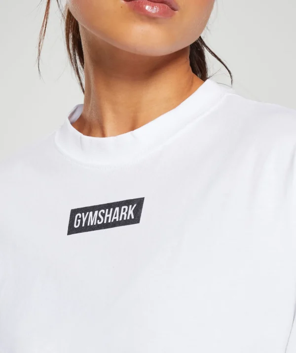 Gymshark T-shirts & Tops*Block Oversized T-Shirt White