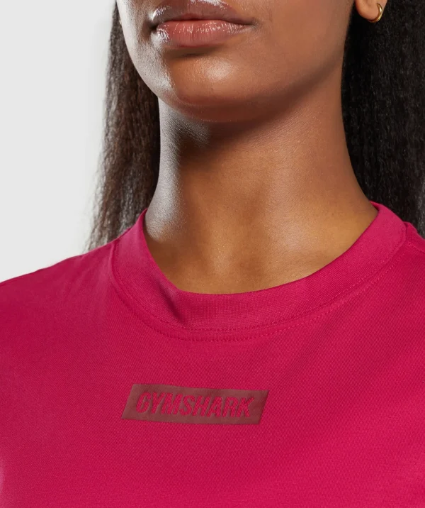 Gymshark T-shirts & Tops*Block Oversized T-Shirt BuildPink