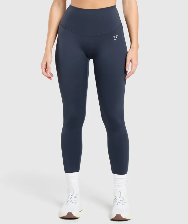 Gymshark Leggings*Bonded Waistband Leggings HeavyBlue