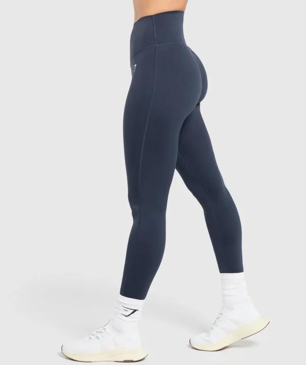 Gymshark Leggings*Bonded Waistband Leggings HeavyBlue