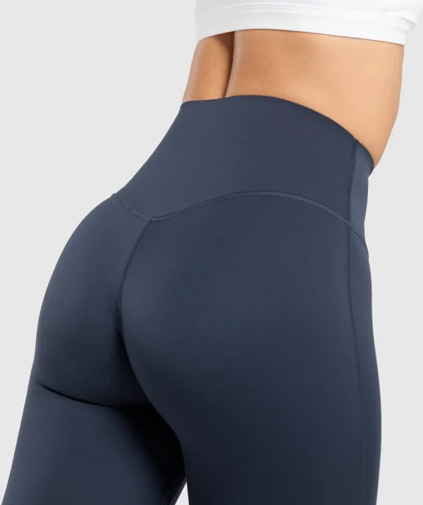 Gymshark Leggings*Bonded Waistband Leggings HeavyBlue