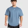 Gymshark T-shirts & Tops*Build Your Legacy Graphic T-Shirt FadedBlue