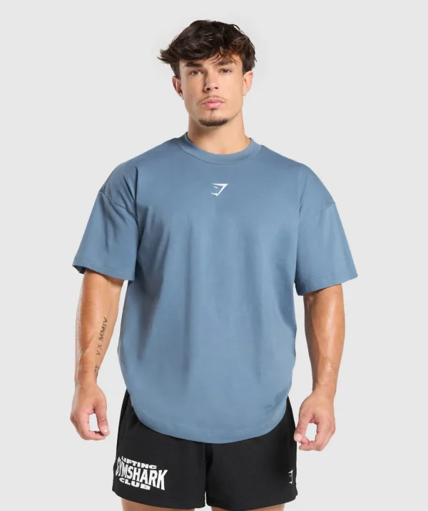 Gymshark T-shirts & Tops*Build Your Legacy Graphic T-Shirt FadedBlue