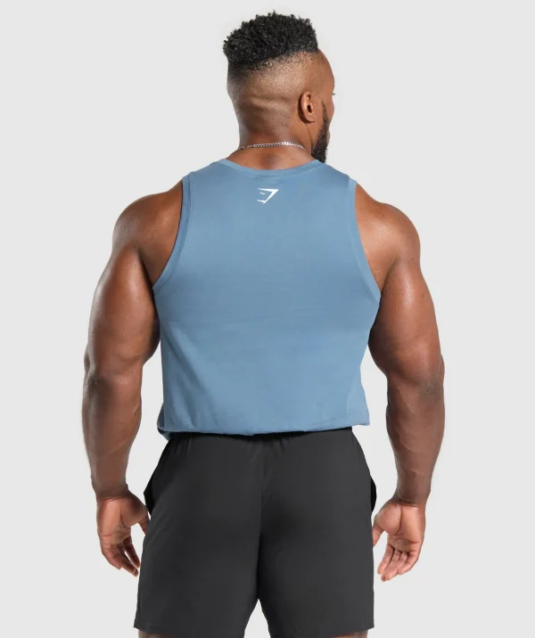 Gymshark Tank Tops*Build Your Legacy Graphic Tank FadedBlue