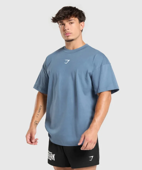 Gymshark T-shirts & Tops*Build Your Legacy Graphic T-Shirt FadedBlue