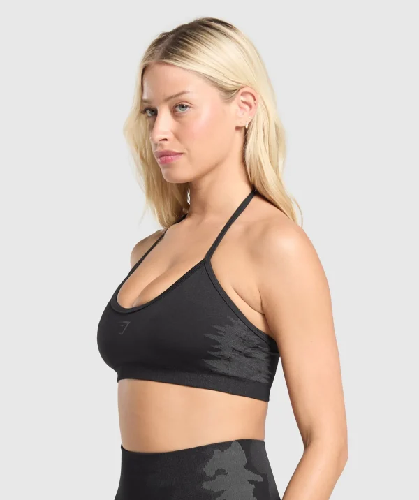 Gymshark Sports Bras*Caged Seamless Bralette Black/GraphiteGrey