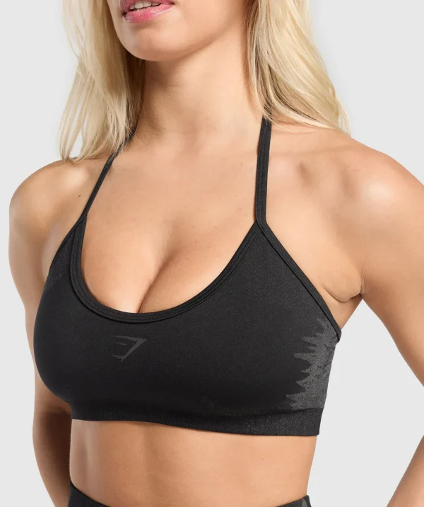 Gymshark Sports Bras*Caged Seamless Bralette Black/GraphiteGrey