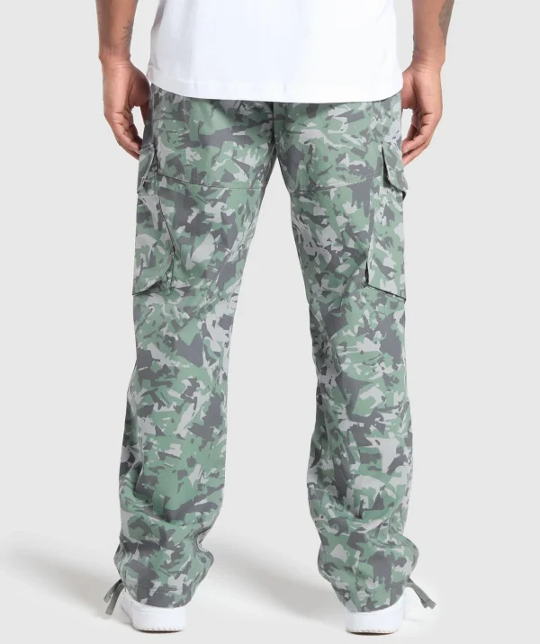 Gymshark Cargo Pants | Sweatsuits*Camo Print Woven Cargo Pants UnitGreen