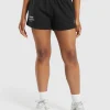 Gymshark Shorts*Care Label Graphic Brushed Shorts Black