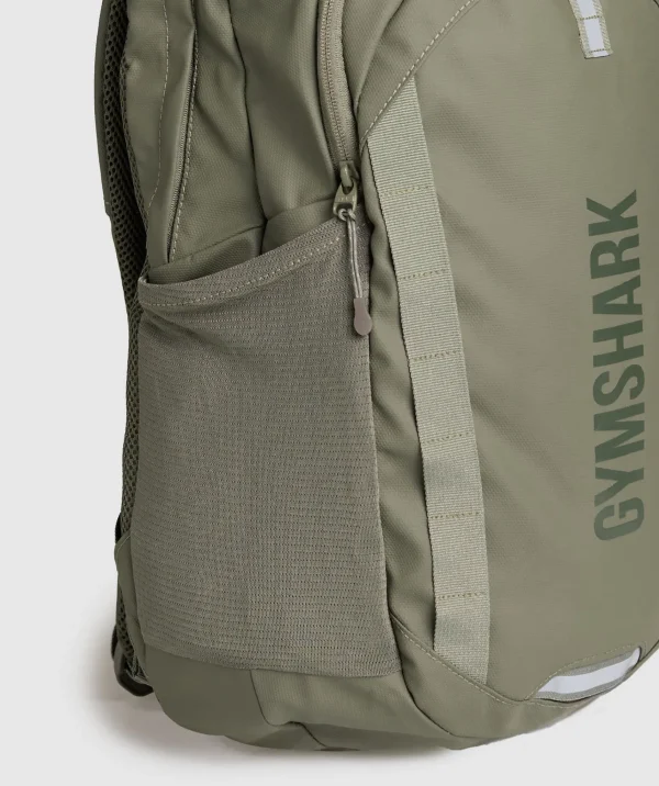 Gymshark Backpacks*Coated Pursuit Backpack BaseGreen/WinterOlive