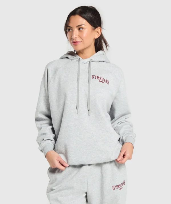 Gymshark Hoodies & Sweatshirts*Collegiate Lifestyle Hoodie LightGreyCoreMarl