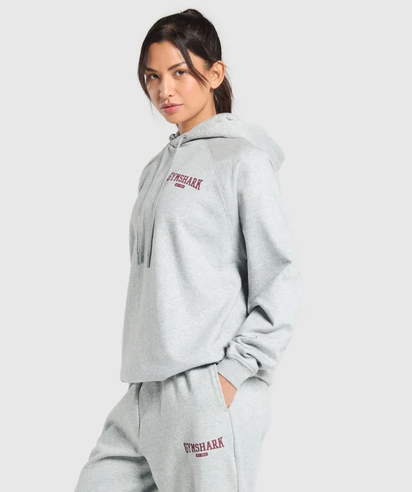 Gymshark Hoodies & Sweatshirts*Collegiate Lifestyle Hoodie LightGreyCoreMarl