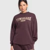 Gymshark Hoodies & Sweatshirts*Collegiate Lifestyle Oversized Sweatshirt DepthPurple