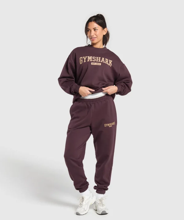 Gymshark Hoodies & Sweatshirts*Collegiate Lifestyle Oversized Sweatshirt DepthPurple