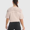 Gymshark T-shirts & Tops*Collegiate Oversized T-Shirt MutedPink