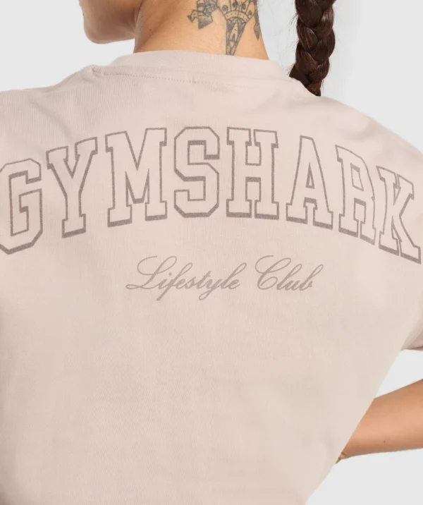 Gymshark T-shirts & Tops*Collegiate Oversized T-Shirt MutedPink