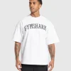 Gymshark T-shirts & Tops*Collegiate T-Shirt White