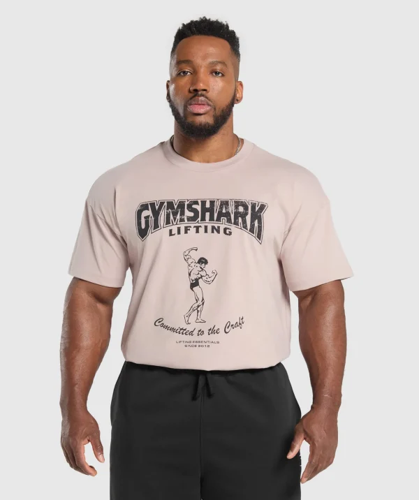 Gymshark T-shirts & Tops*Committed to the Craft T-Shirt MutedPink