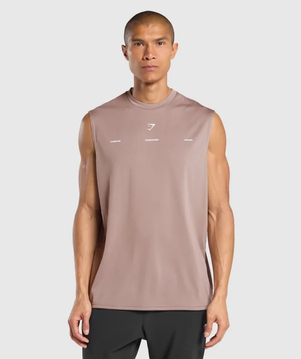 Gymshark Tank Tops*Conditioning Apparel Cut Off Tank PowderMauve