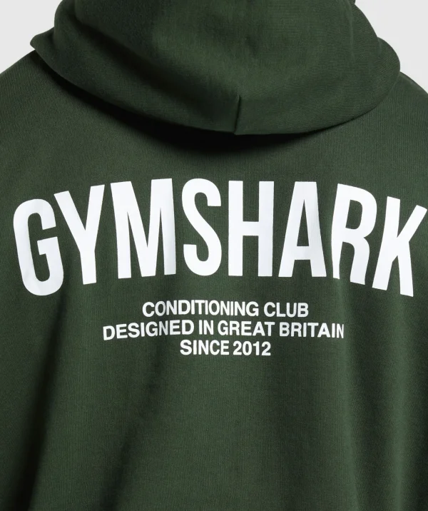 Gymshark Hoodies & Sweatshirts*Conditioning Club Hoodie TrailGreen