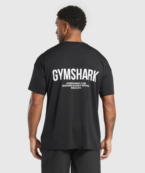 Gymshark T-shirts & Tops*Conditioning Club Oversized T-Shirt Black