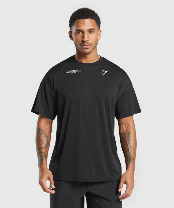 Gymshark T-shirts & Tops*Conditioning Club Oversized T-Shirt Black