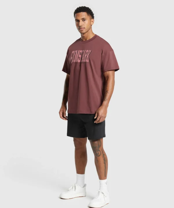 Gymshark T-shirts & Tops*Conditioning Graphic T-Shirt BurgundyBrown