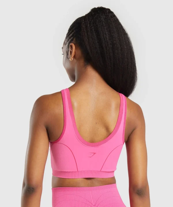 Gymshark Tank Tops*Contour Heart Seamless Tank FetchPink/PunkPink