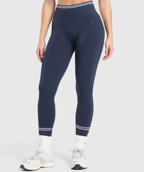 Gymshark Leggings | Seamless Leggings*Contrast Seamless Leggings HeavyBlue