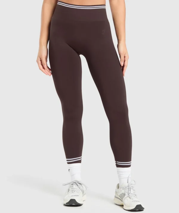 Gymshark Leggings | Seamless Leggings*Contrast Seamless Leggings HeritageBrown