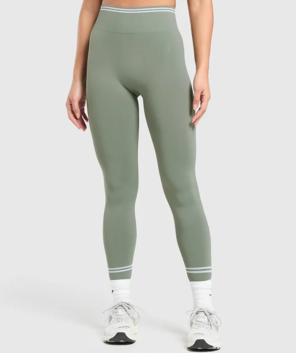 Gymshark Leggings | Seamless Leggings*Contrast Seamless Leggings UnitGreen