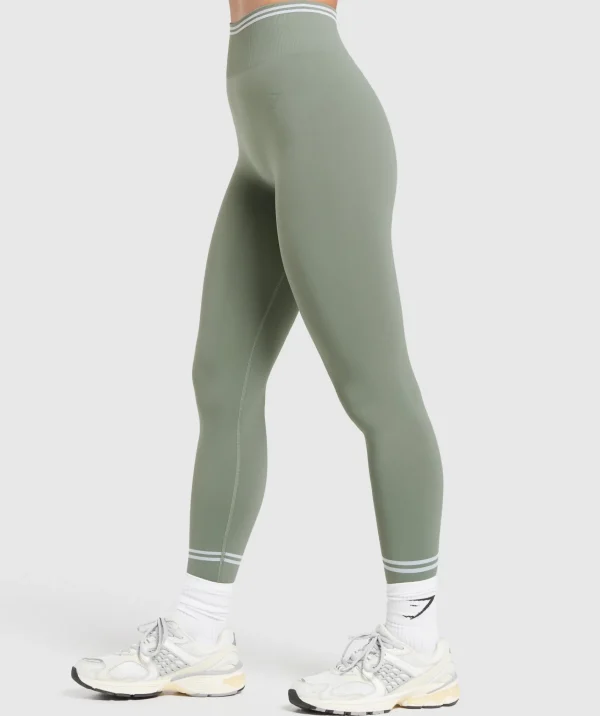 Gymshark Leggings | Seamless Leggings*Contrast Seamless Leggings UnitGreen