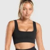 Gymshark Sports Bras*Corset Seamless Sports Bra Black