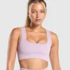 Gymshark Sports Bras*Corset Seamless Sports Bra WarmLilac