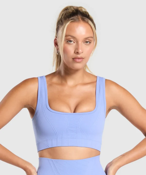 Gymshark Sports Bras*Corset Seamless Sports Bra LiftBlue