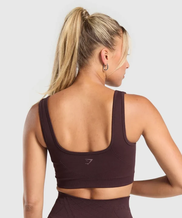 Gymshark Sports Bras*Corset Seamless Sports Bra HeritageBrown